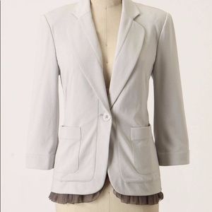 Anthropologie Cartonnier Frill Day Blazer Sz S